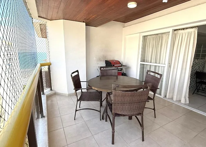 Flat A 1 Quadra Da Praia Das Pitangueiras - Ar Condicionado - 6 Pessoas